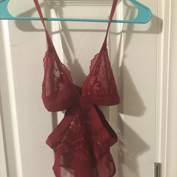 shein red lingerie